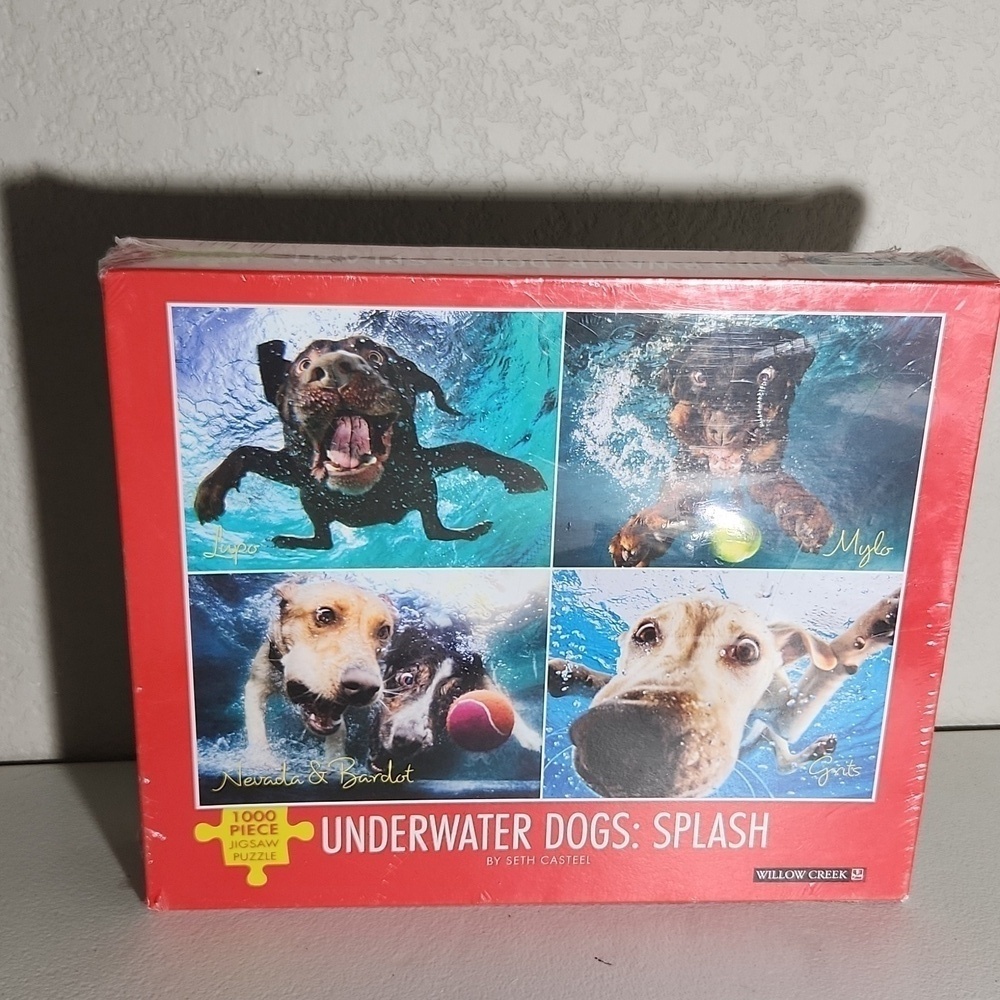 Underwater Puzzel Dogs splash 1000 pieces  New Summer